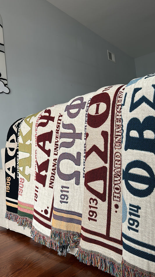 D9 Sorority & Fraternity Woven Blankets *PRE-ORDER*