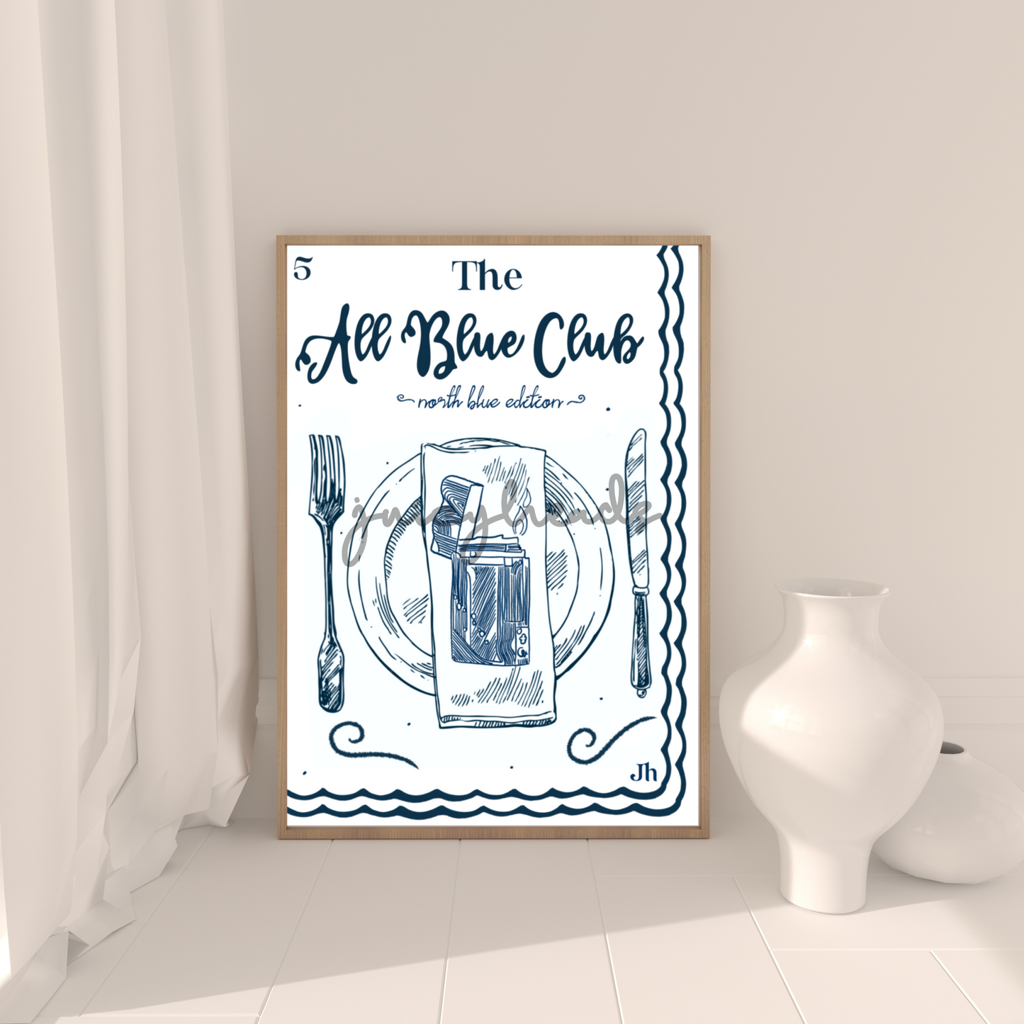 All Blue Poster