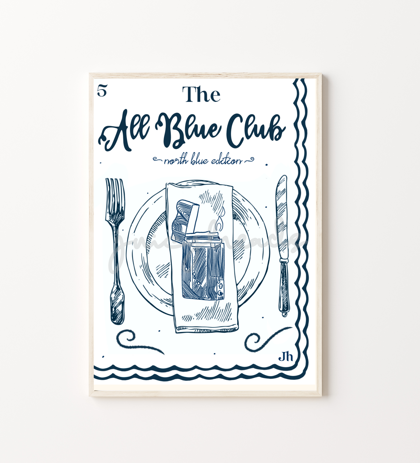 All Blue Poster