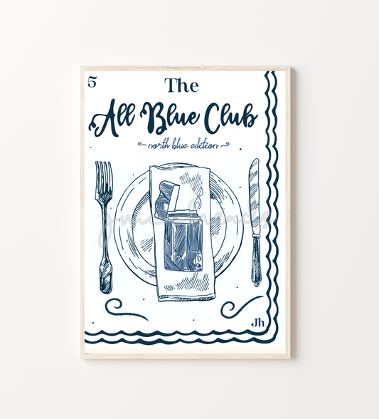All Blue Poster