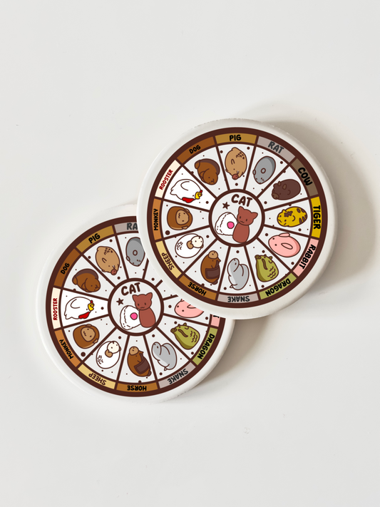 FRUBA Chinese Zodiac Coasters