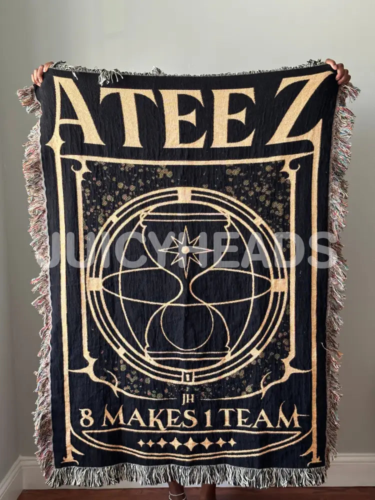 Ateez Hourglass Woven Blanket *Pre-Order* Blankets