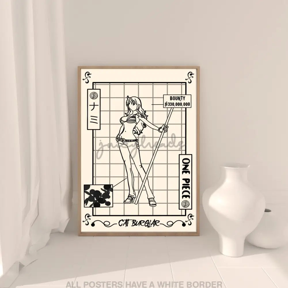 Cream & Black Crewmate Posters 4X6 / Navigator Prints Visual Artwork