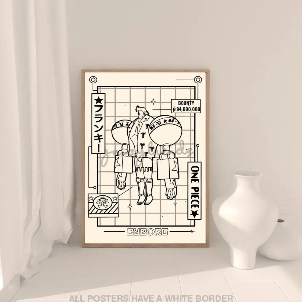 Cream & Black Crewmate Posters 4X6 / Shipwright Prints Visual Artwork