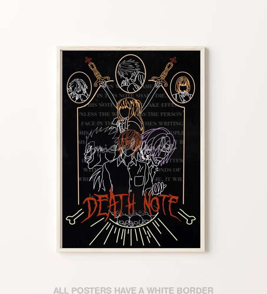 Death Book Poster Posters Prints & Visual Artwork