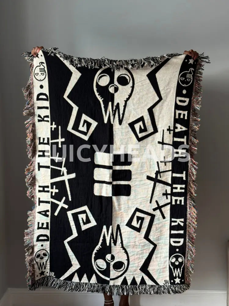 Death Kid Woven Blanket *Pre-Order* (Please Read Description Before Buying) Blankets
