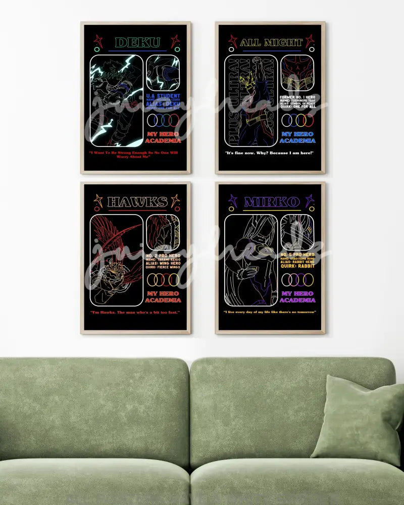 Hero Posters 4X6 / All 4 Prints & Visual Artwork