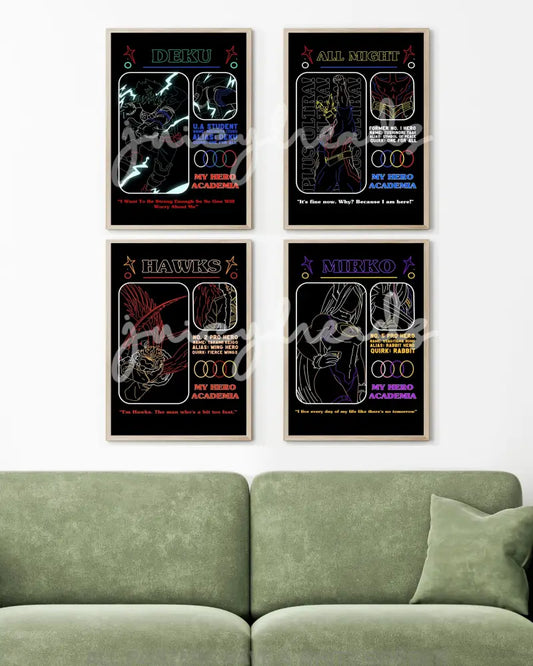 Hero Posters 4X6 / All 4 Prints & Visual Artwork