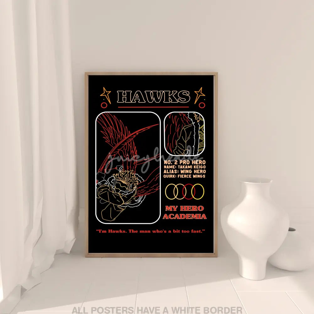 Hero Posters 4X6 / Wing Prints & Visual Artwork