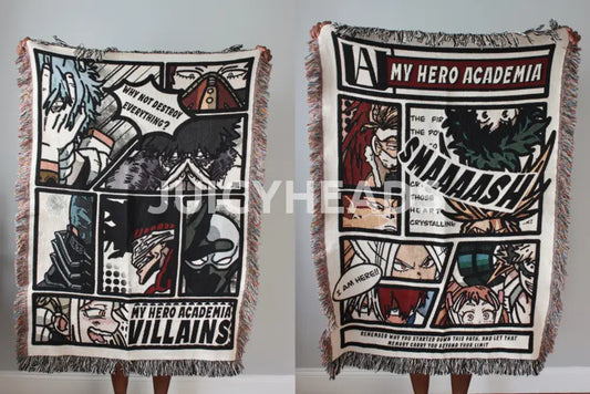 Hero & Villains Woven Blanket *Pre-Order* (Please Read Description Before Buying) Blankets