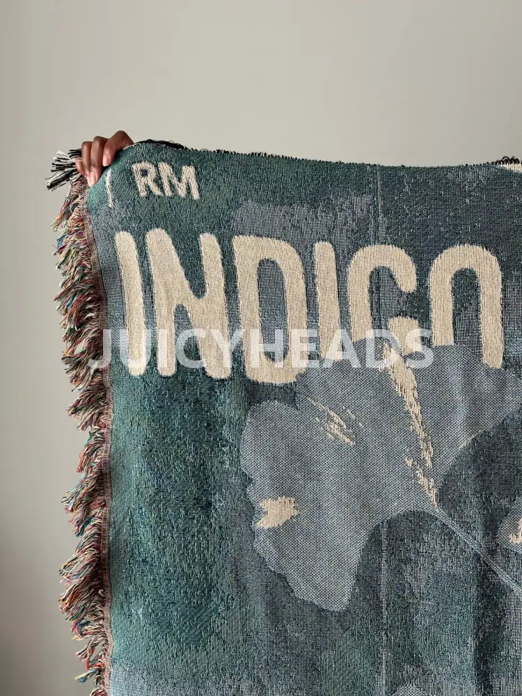 Indigo Woven Blanket *Pre-Order* (Please Read Description Before Buying) Blankets