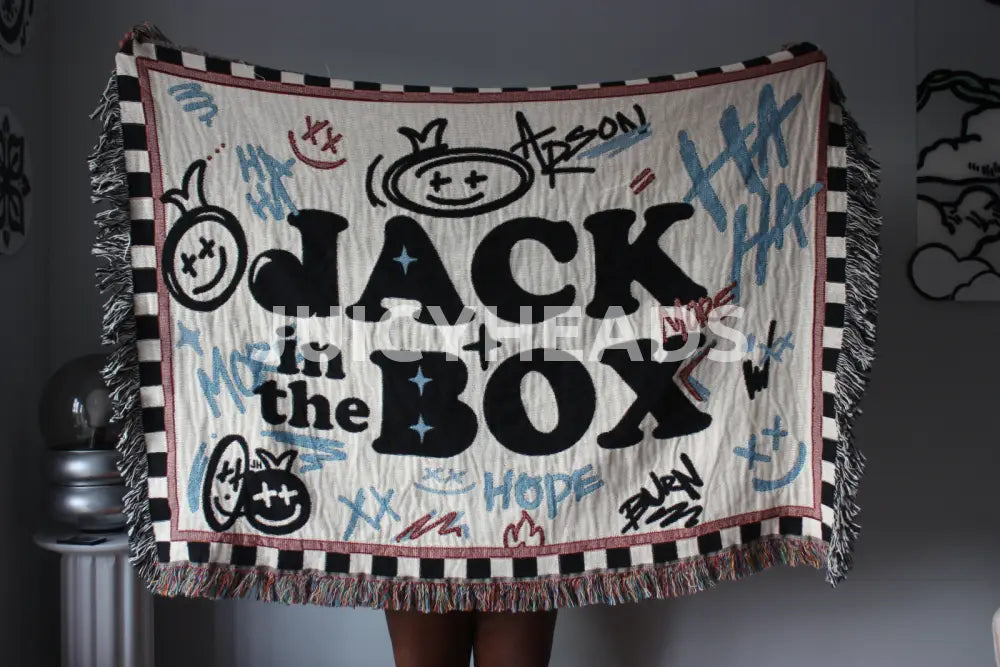 Jack In The Box Woven Blanket *Pre-Order* (Please Read Description Before Buying) Blankets