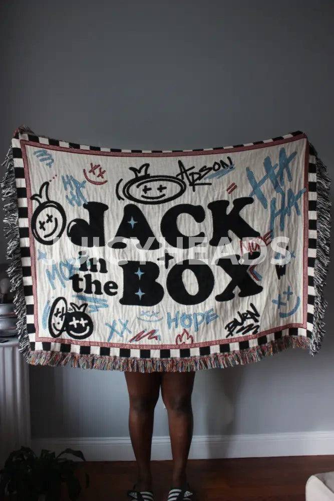 Jack In The Box Woven Blanket *Pre-Order* (Please Read Description Before Buying) Blankets