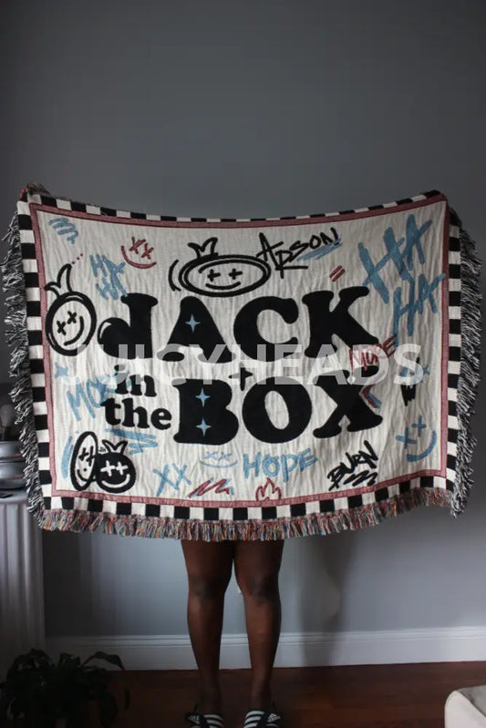 Jack In The Box Woven Blanket *Pre-Order* (Please Read Description Before Buying) Blankets