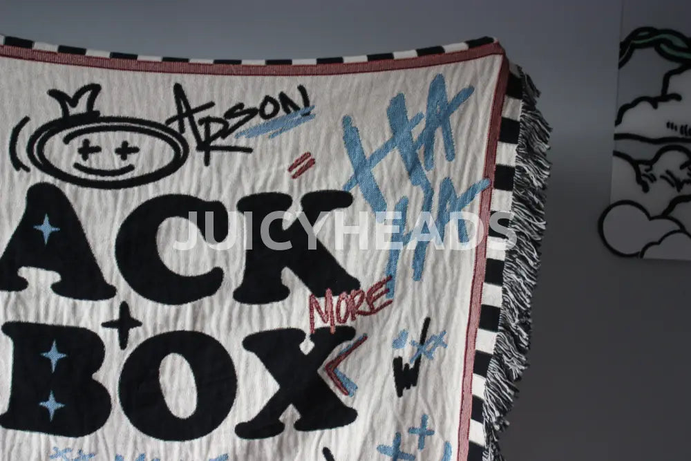 Jack In The Box Woven Blanket *Pre-Order* (Please Read Description Before Buying) Blankets