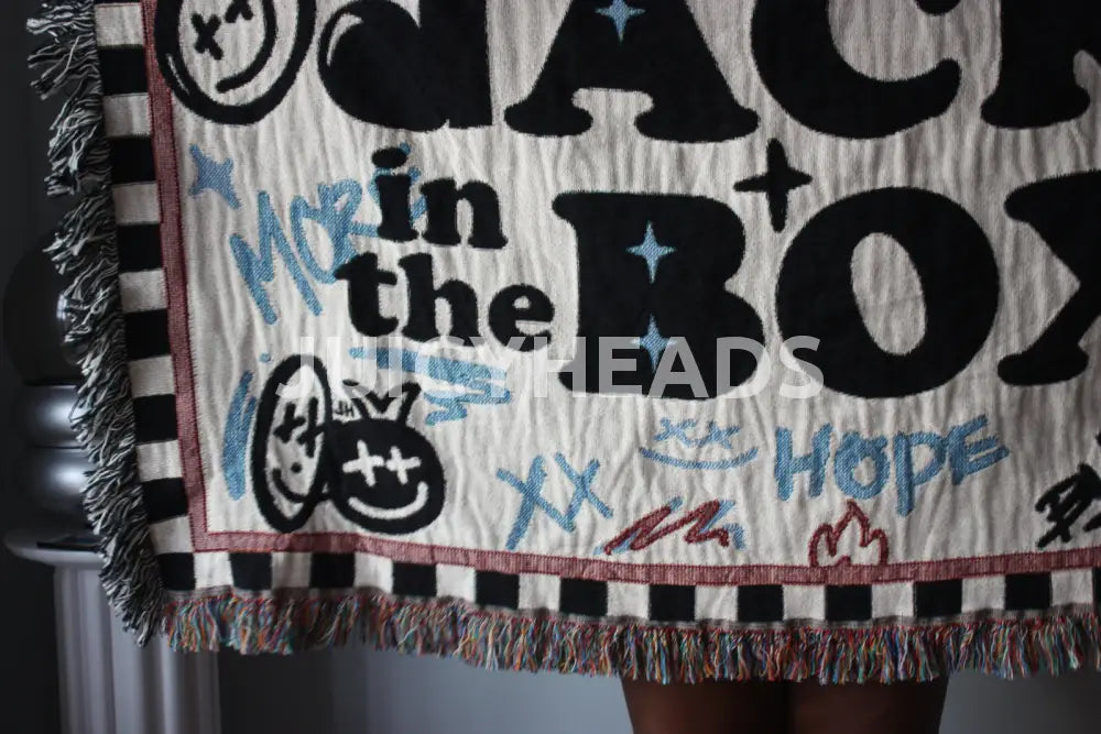 Jack In The Box Woven Blanket *Pre-Order* (Please Read Description Before Buying) Blankets