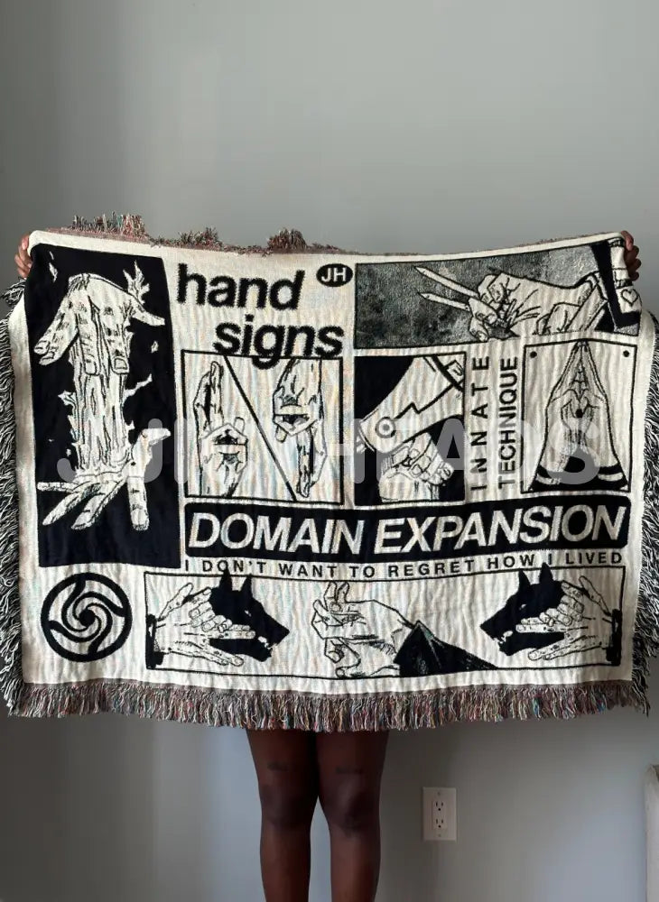 Jjk Hands Woven Blanket *Pre-Order* Blankets