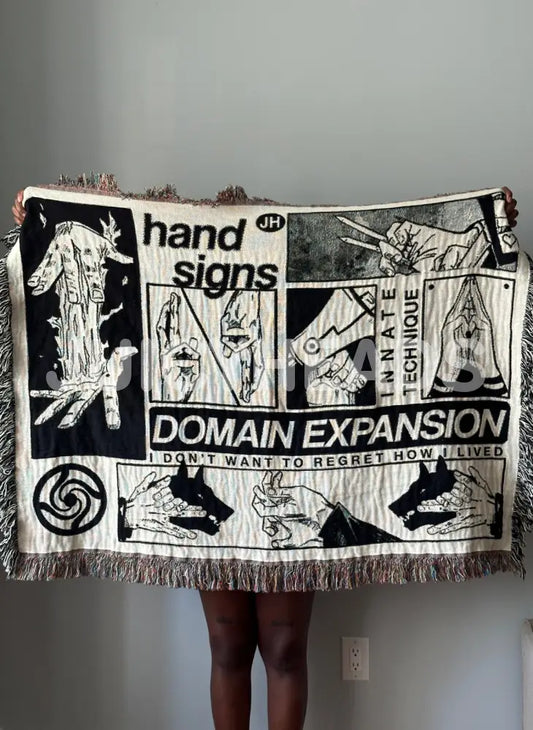 Jjk Hands Woven Blanket *Pre-Order* Blankets