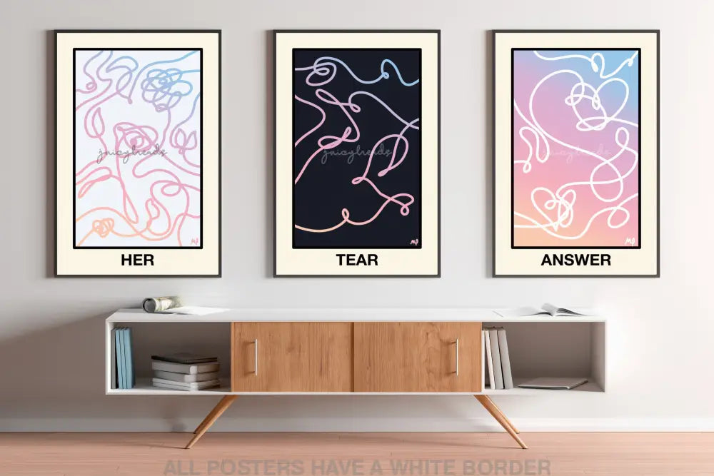 Love Yourself Posters All Three / 4X6 Prints & Visual Artwork