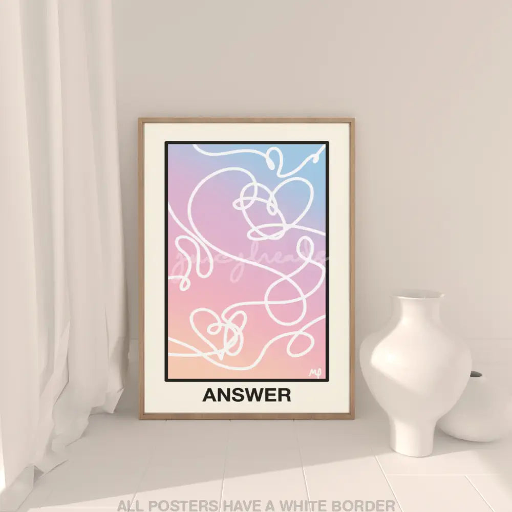 Love Yourself Posters Answer / 4X6 Prints & Visual Artwork