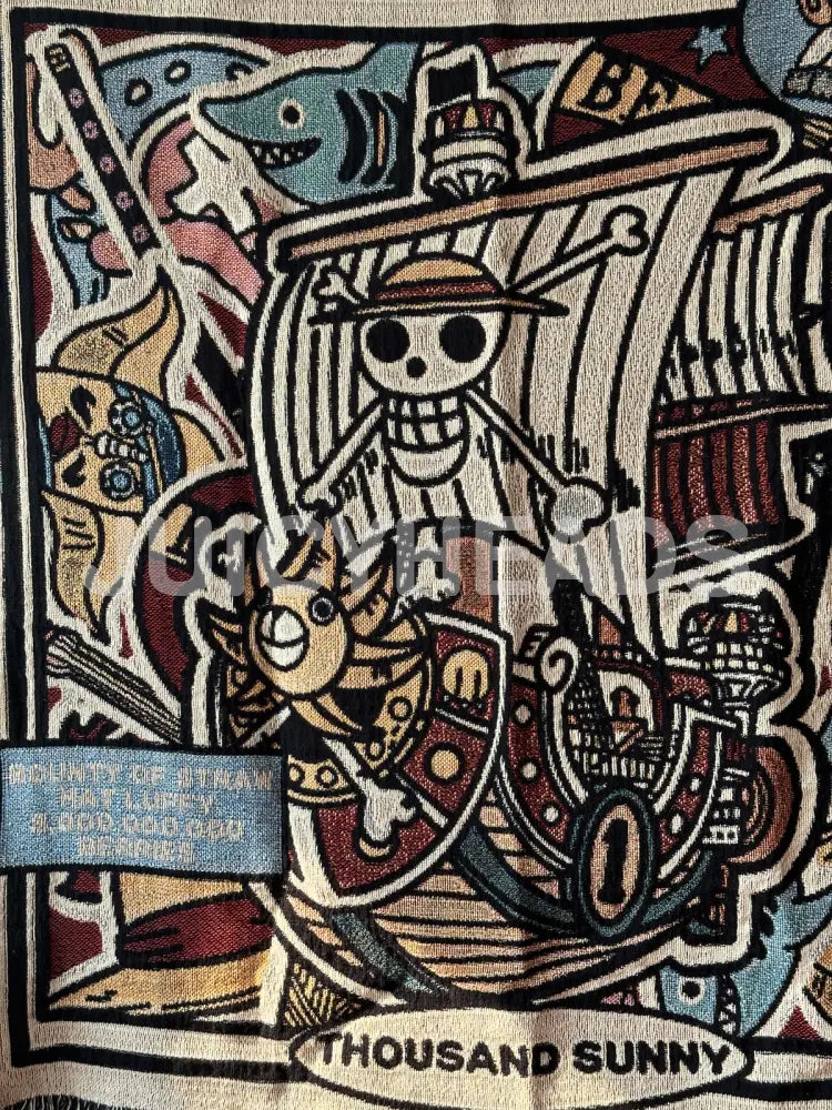 Pirate Ship Woven Blanket *Pre-Order* (Please Read Description Before Buying) Blankets