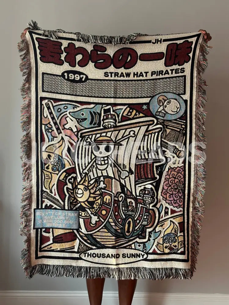 Pirate Ship Woven Blanket *Pre-Order* (Please Read Description Before Buying) Blankets
