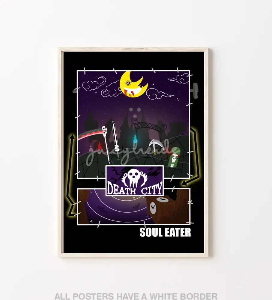 Soul Death City Poster Posters Prints & Visual Artwork