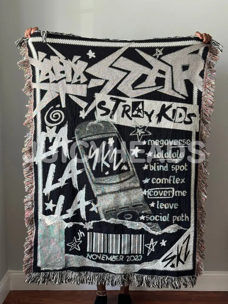 Stray Rock-Star Woven Blanket *Pre-Order* Bw 37 X 52 (Size 1) Blankets