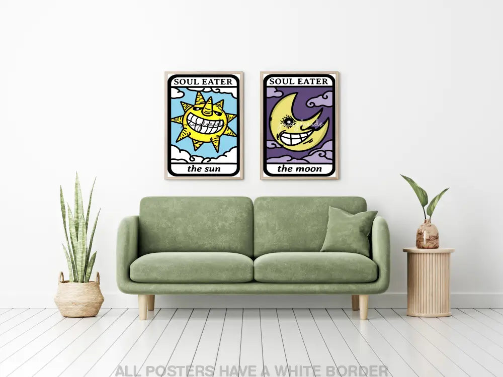 Sun & Moon Posters Prints Visual Artwork