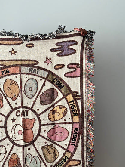 Fruba Chinese Zodiac Woven Blanket *PRE-ORDER*