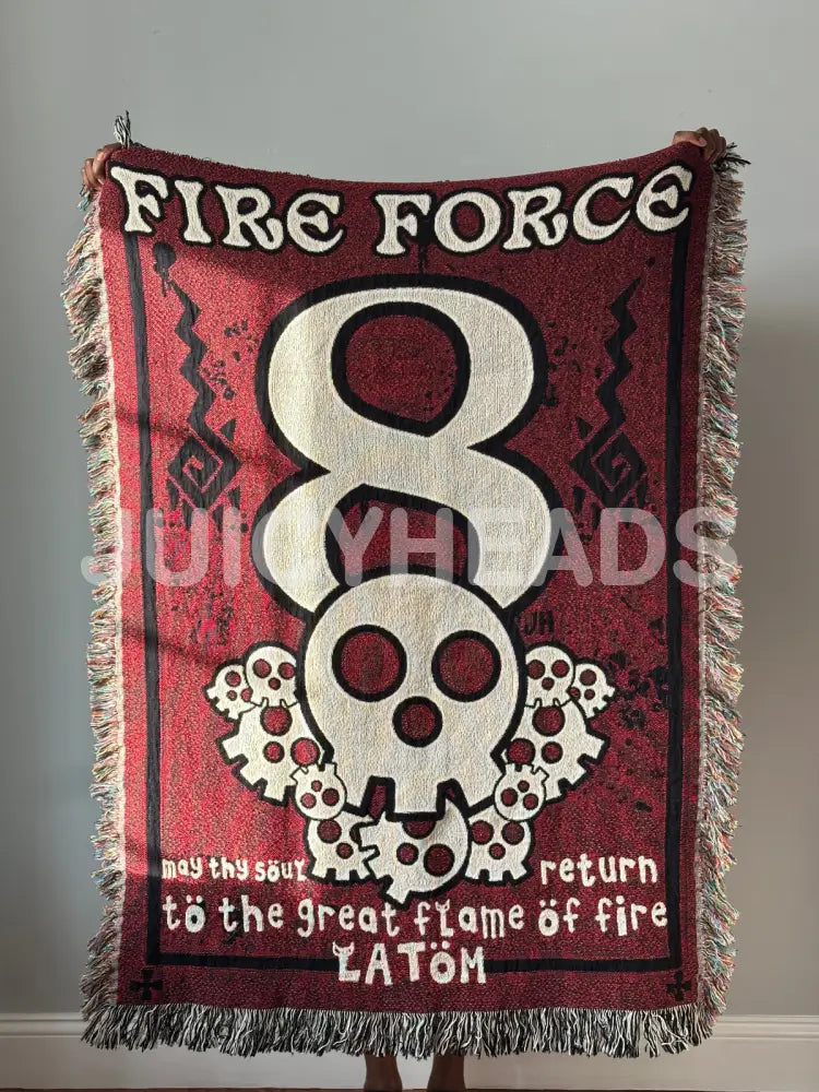 Fire Skulls Woven Blanket *PRE-ORDER* Blankets