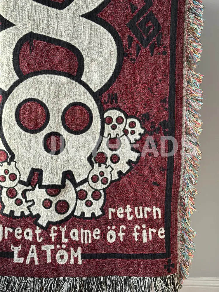 Fire Skulls Woven Blanket *PRE-ORDER* Blankets
