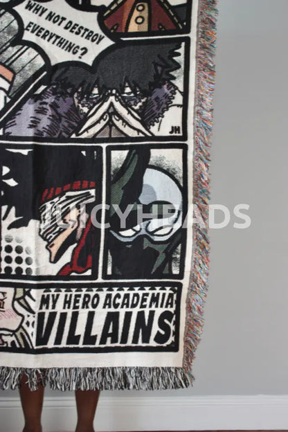 Hero & Villains Woven Blanket *Pre-Order* (Please Read Description Before Buying) Blankets