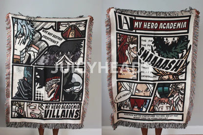 Hero & Villains Woven Blanket *Pre-Order* (Please Read Description Before Buying) Blankets