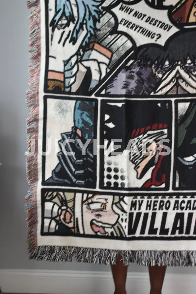 Hero & Villains Woven Blanket *Pre-Order* (Please Read Description Before Buying) Blankets