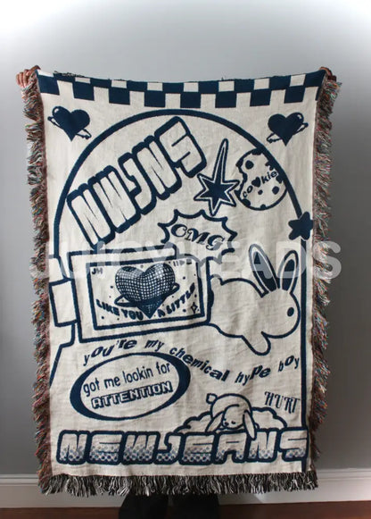 Jeans Woven Blanket *Pre-Order* (Please Read Description Before Buying) Blankets