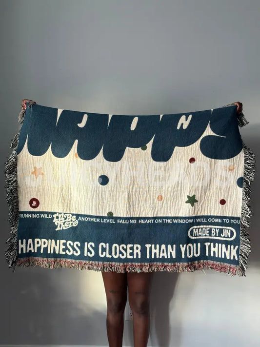 Jin Happy Woven Blanket *Pre-Order* Blankets