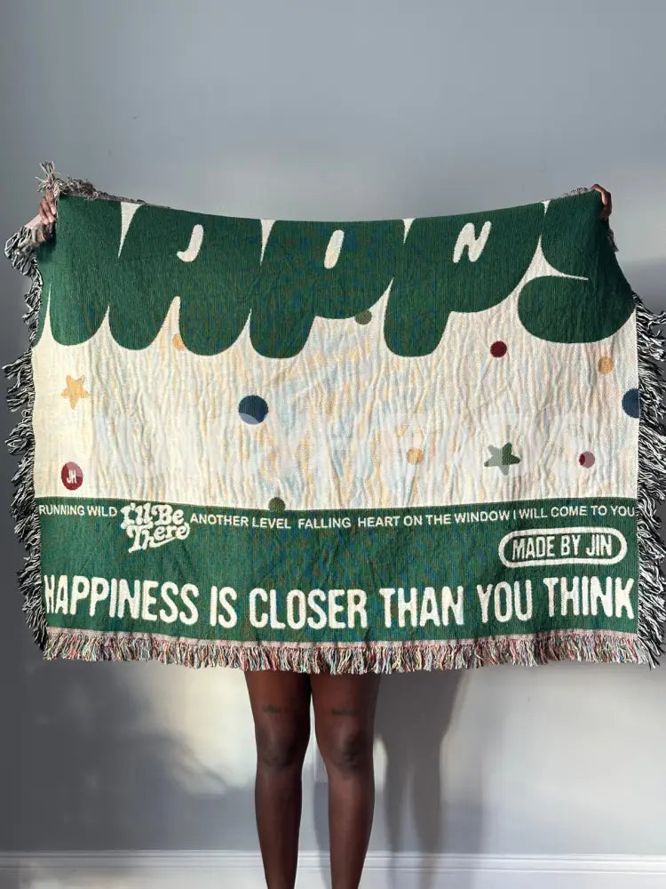 Jin Happy Woven Blanket *Pre-Order* Blankets