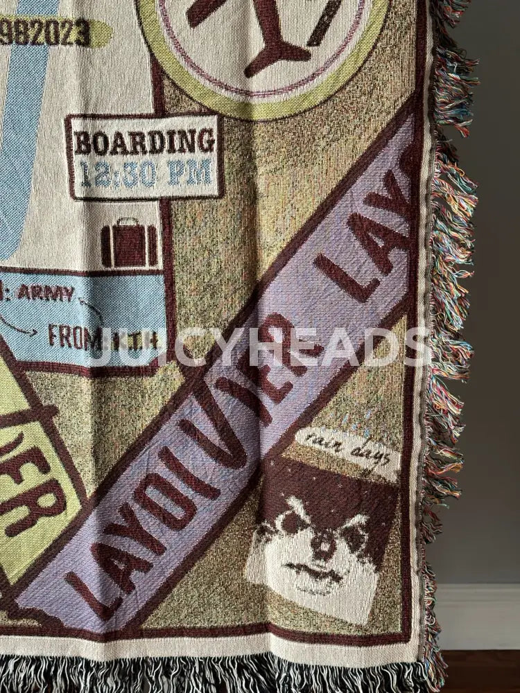 Layover Woven Blanket *Pre-Order* (Please Read Description Before Buying) Blankets