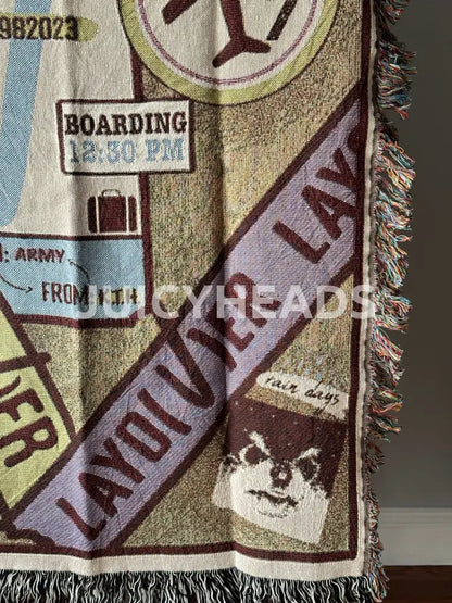 Layover Woven Blanket *Pre-Order* (Please Read Description Before Buying) Blankets