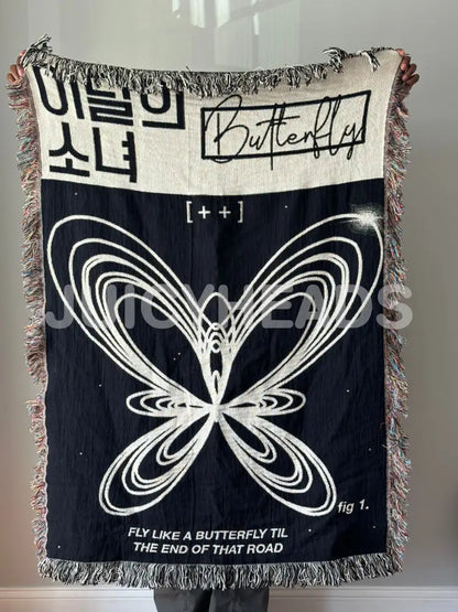 Loona Woven Blanket *Pre-Order* Butterfly 37” X 52’ (Size 1) Blankets