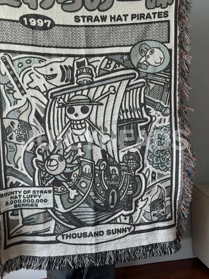 Pirate Ship Woven Blanket *Pre-Order* Blankets
