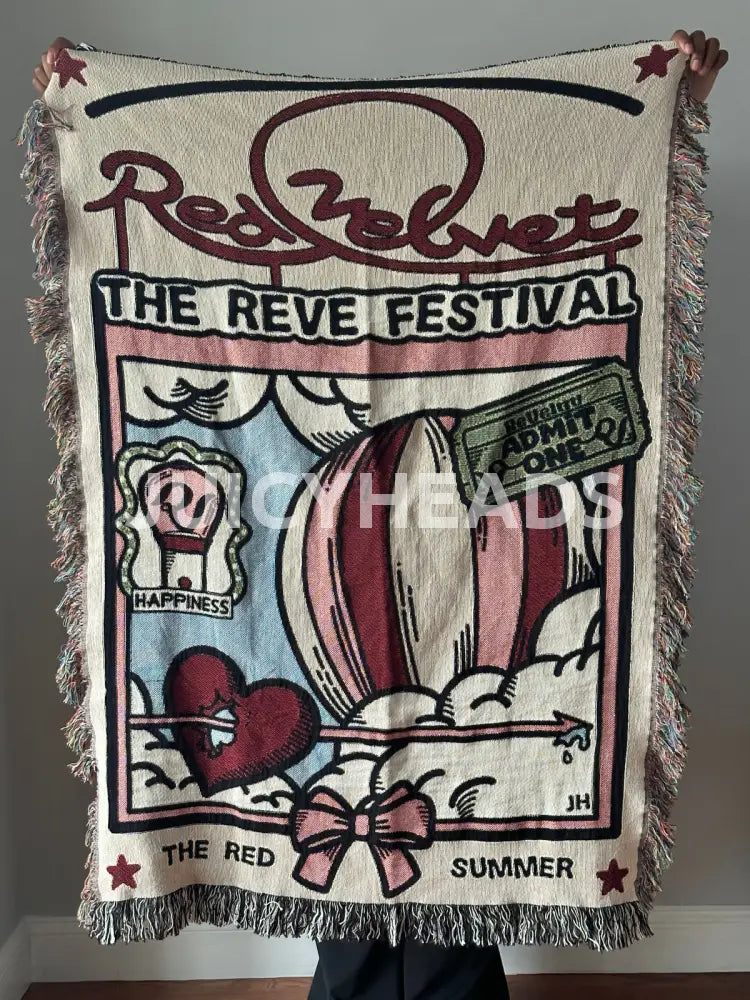 Red Velvet Woven Blanket *Pre-Order* (Please Read Description Before Buying) Blankets