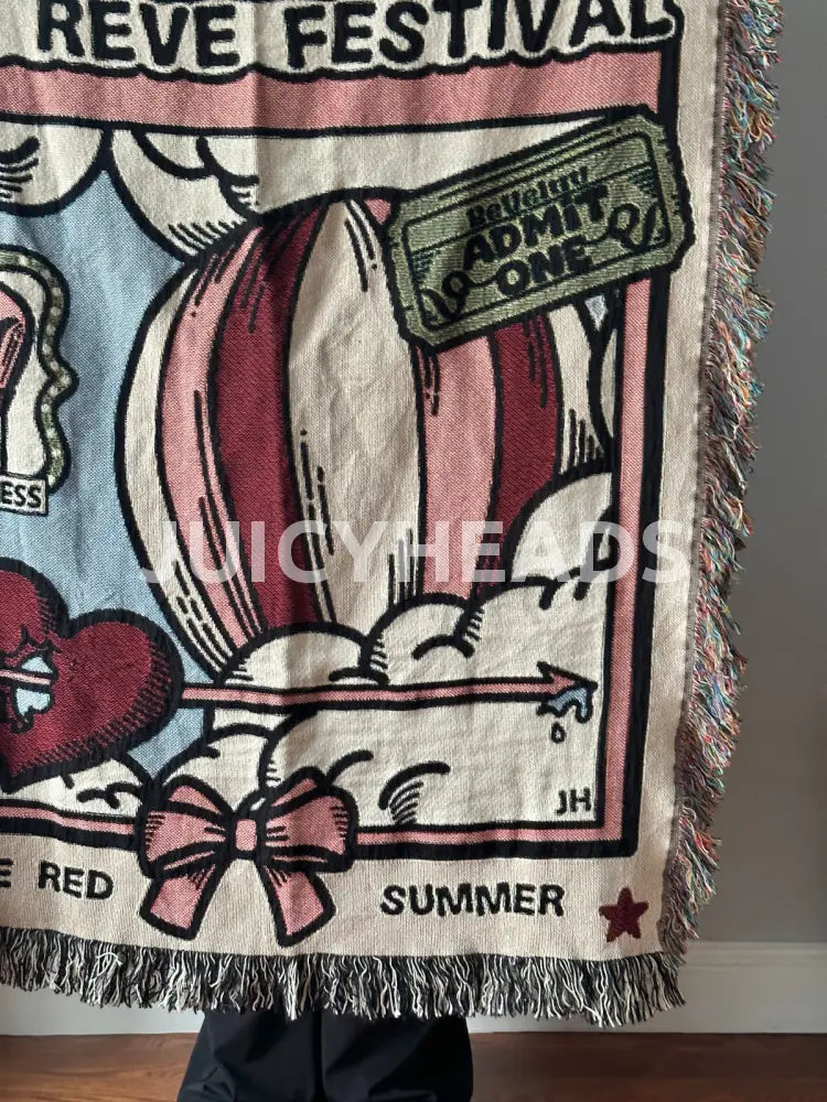 Red Velvet Woven Blanket *Pre-Order* (Please Read Description Before Buying) Blankets