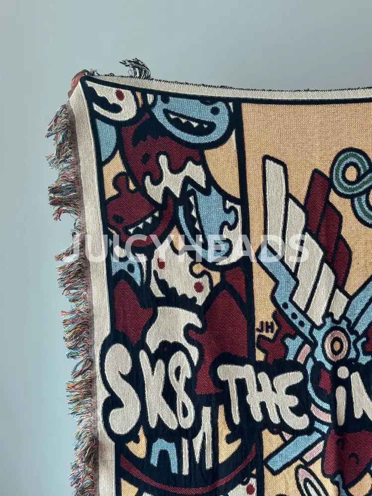 Skateboard Woven Blanket *Pre-Order* (Please Read Description Before Buying) Blankets
