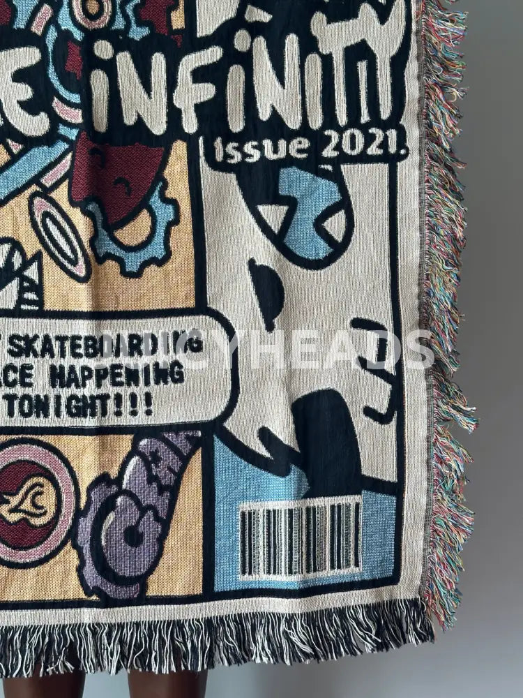 Skateboard Woven Blanket *Pre-Order* (Please Read Description Before Buying) Blankets
