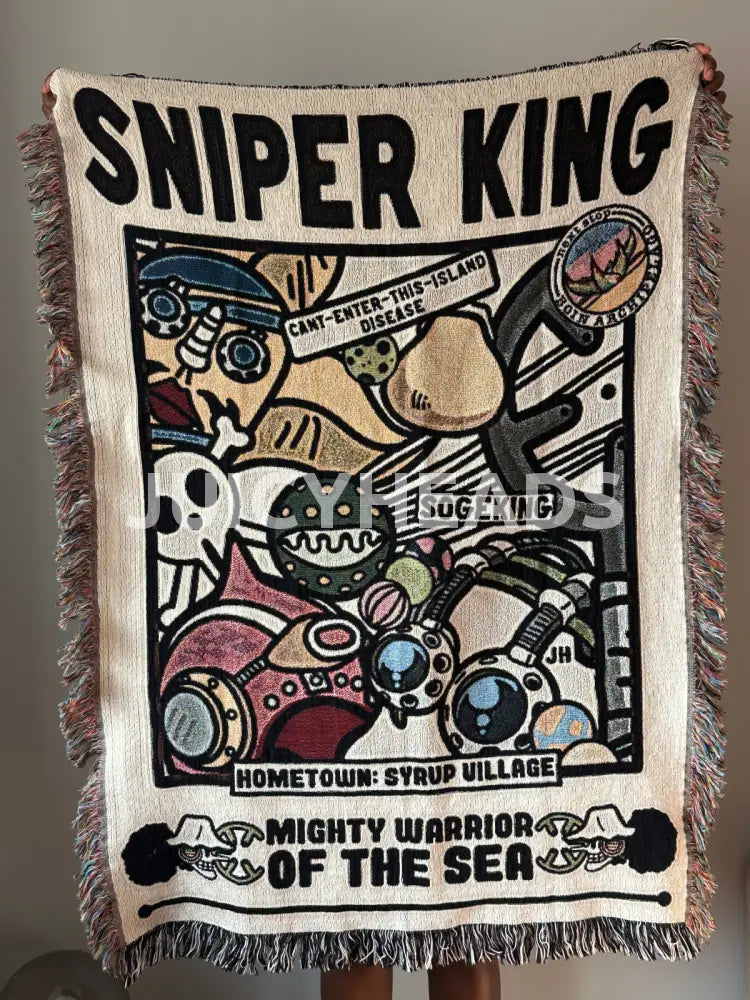 Sniper God Woven Blanket *Pre-Order* (Please Read Description Before Buying) Blankets