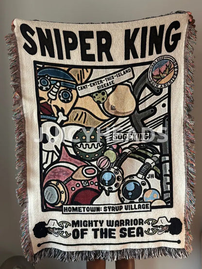 Sniper God Woven Blanket *Pre-Order* (Please Read Description Before Buying) Blankets