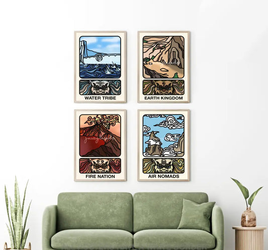 The Elements Posters All Four / 4X6 Prints & Visual Artwork