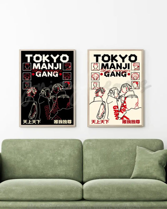 Tokyo Gang Poster 4X6 / Both Posters Prints & Visual Artwork